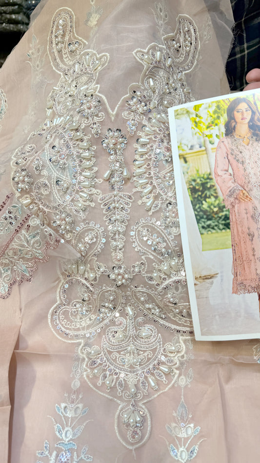 EMAN ADEEL 1215 LAWN Embroidered WITH HAND EMBELLISHMENT