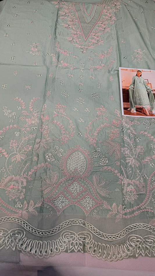QALAMAKAR LAWN SB02 3 pc Embroidered