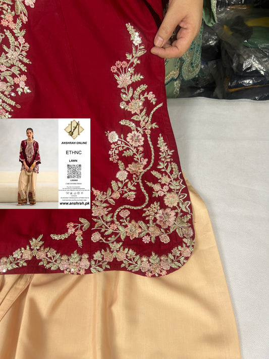 ETHNC KURTA SET 2PC E-319 SPICE