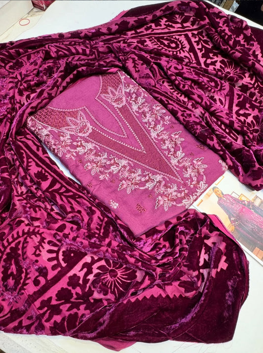 QALAMKAR DHANAK SB02 PALACHI SHAWL