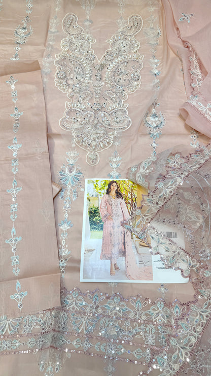 EMAN ADEEL 1215 LAWN Embroidered  WITH HAND EMBELLISHMENT