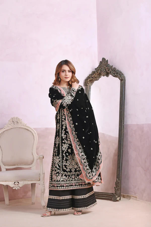ANEELAS VELVET BLACK LUXE Rs.7,750.00