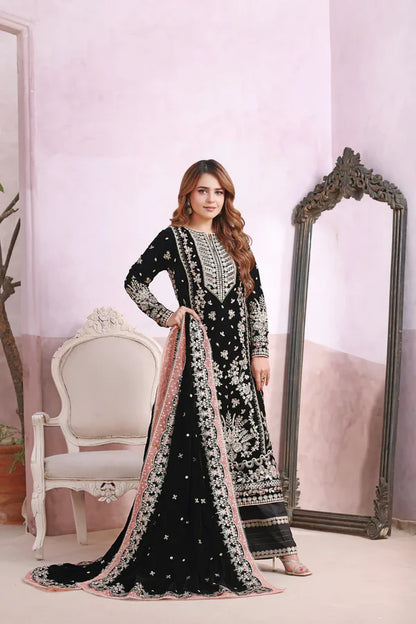 ANEELAS VELVET BLACK LUXE Rs.7,750.00