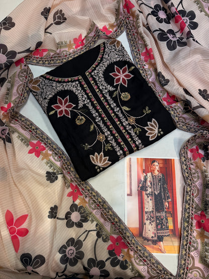 JAZMIN SHAHKAAR D-07 UNSTICHED 3PC