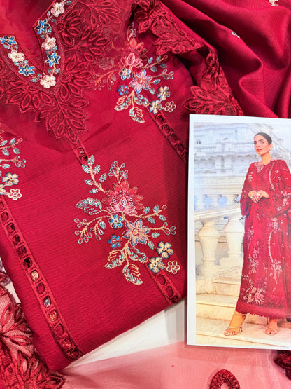 EMBROIDED DHANAK 3 Pc