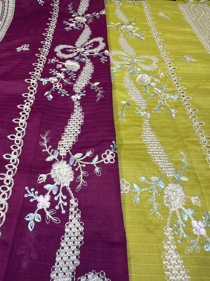 LAILA MISHRA 01-B MGENTA LAWN 2PC