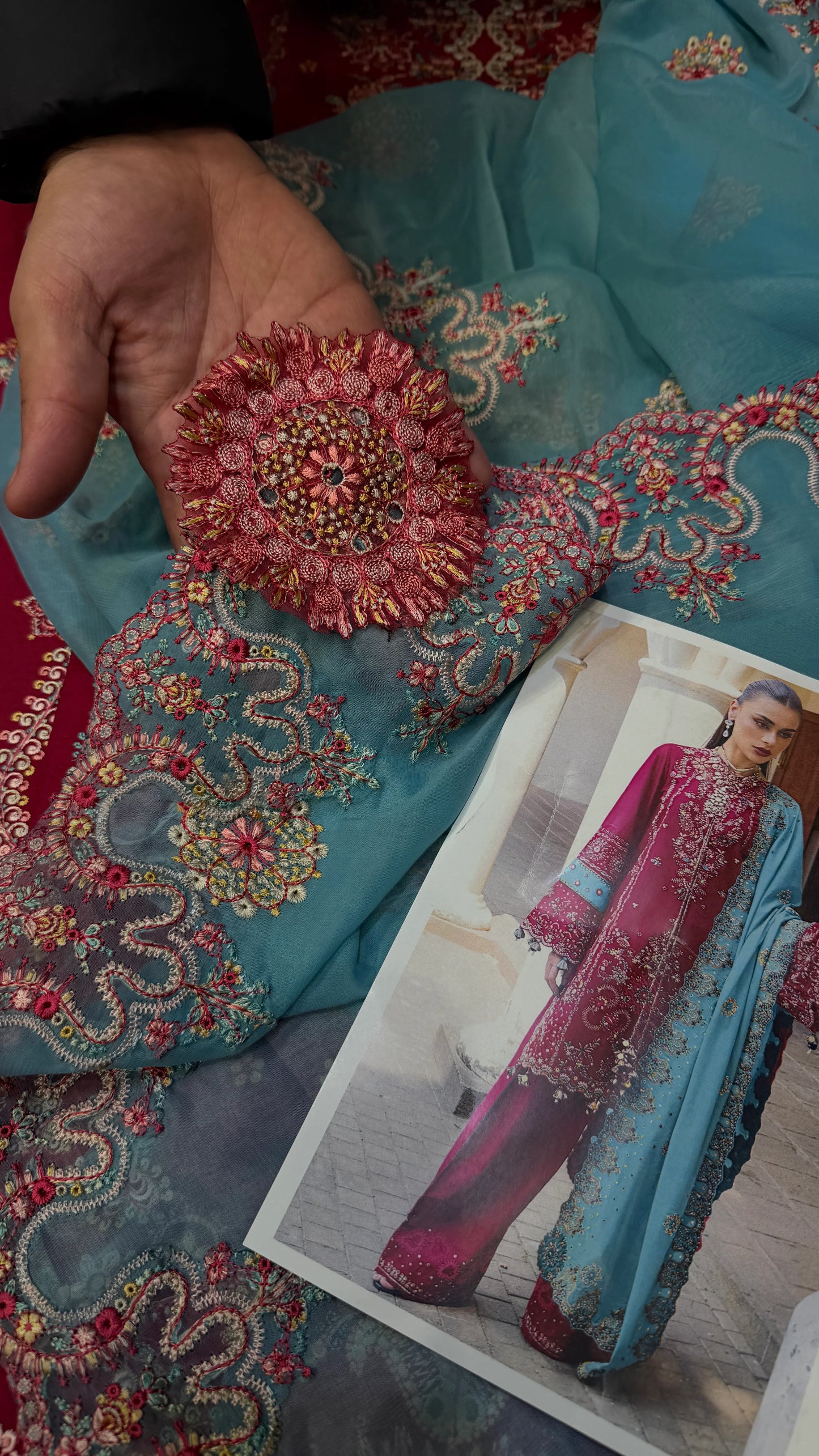 HUSSAIN REHAR LAWN RIVIERA  3 Piece Embroidered