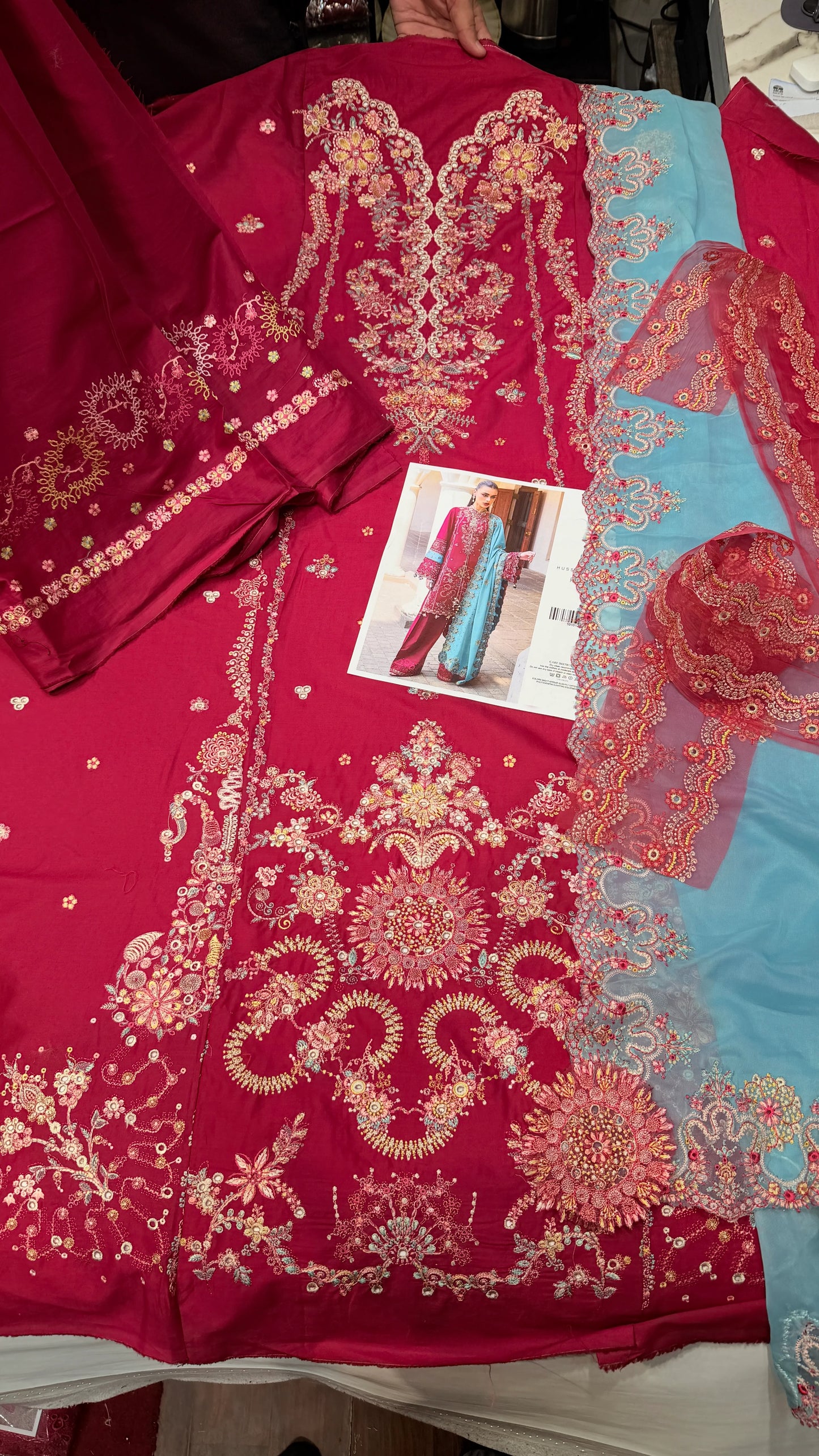 HUSSAIN REHAR LAWN RIVIERA  3 Piece Embroidered