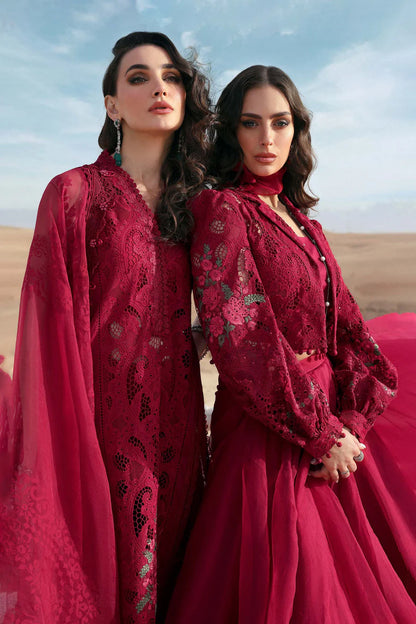 MARIA B MB D-2504 MAROON BANADORA LAWN