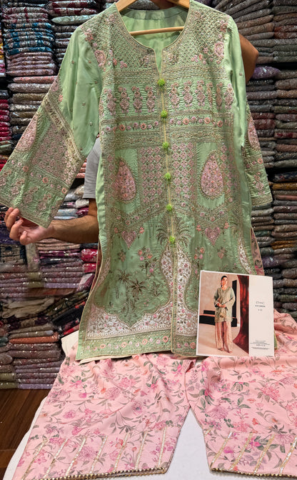 ETHNC KURTA SET VISCOSE E-719 2PC