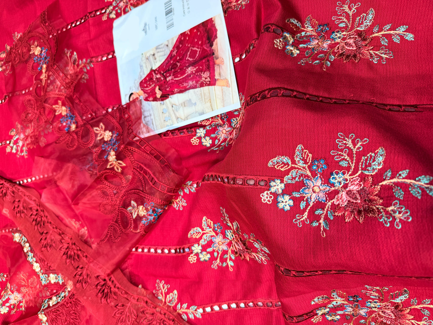 EMBROIDED DHANAK 3 Pc