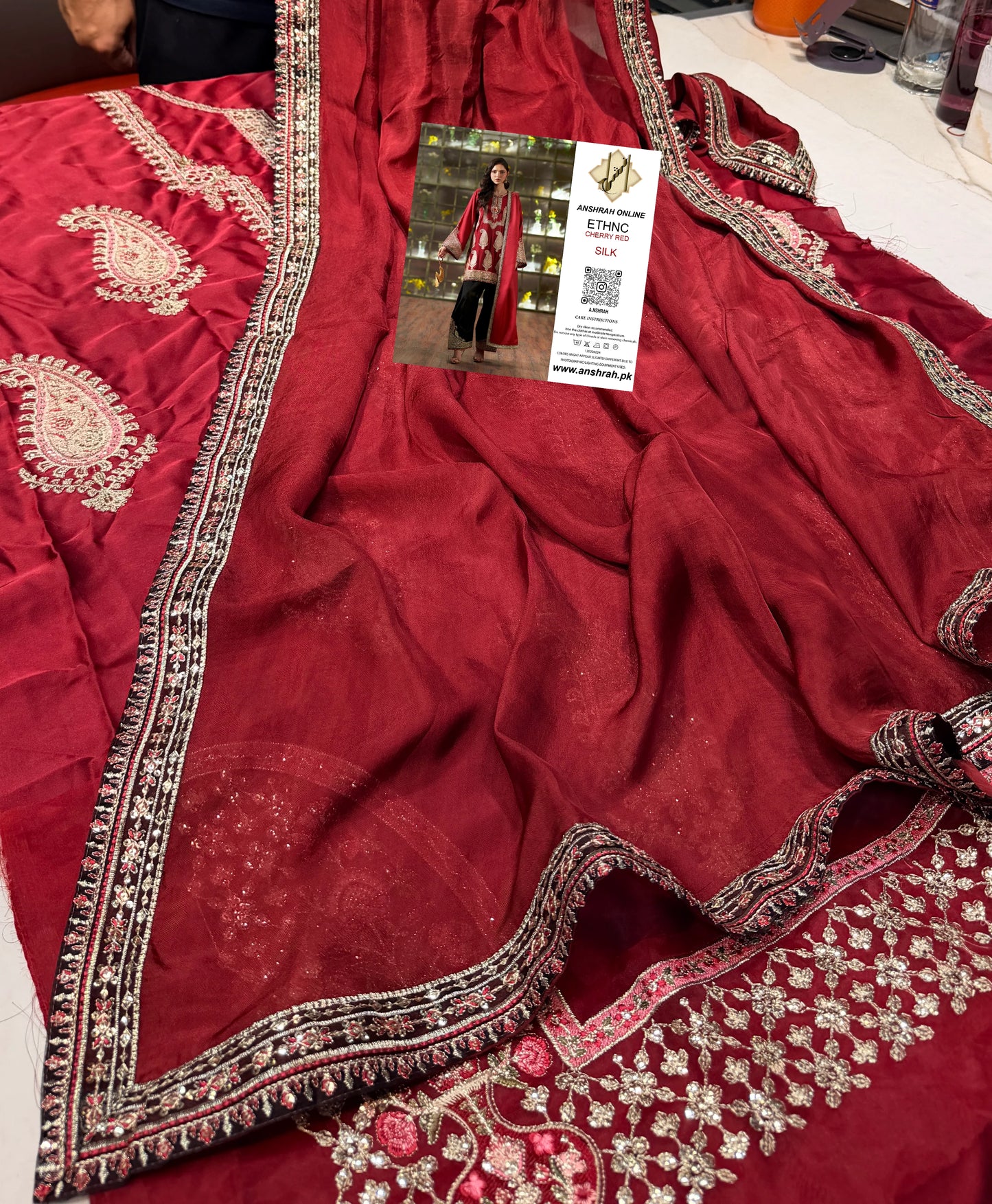 ETHNC SILK E-1024 CHERRY RED