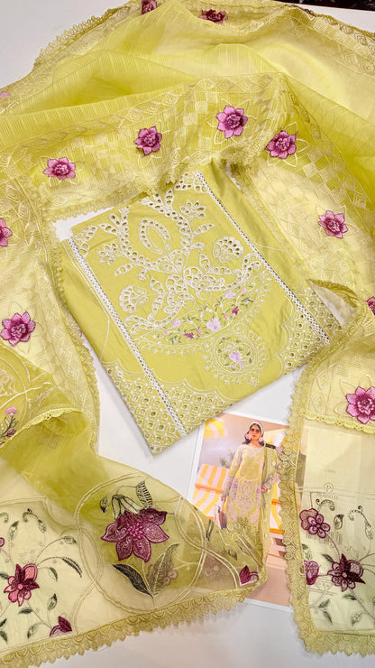 PARISHAY LAWN MS-04 3 Piece Embroidered