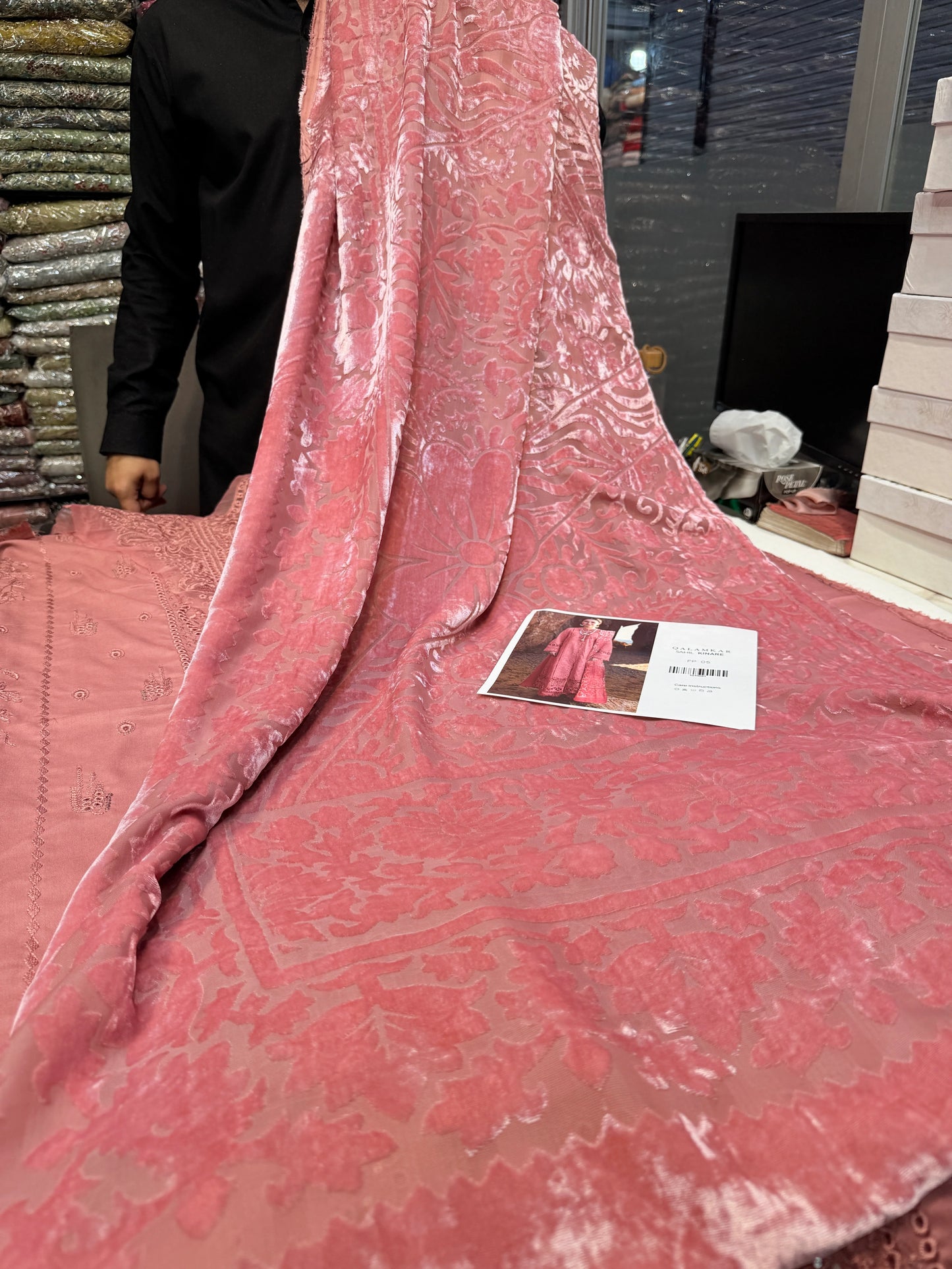 QALAMKAR FP05D DHANAK PALACHI SHAWL