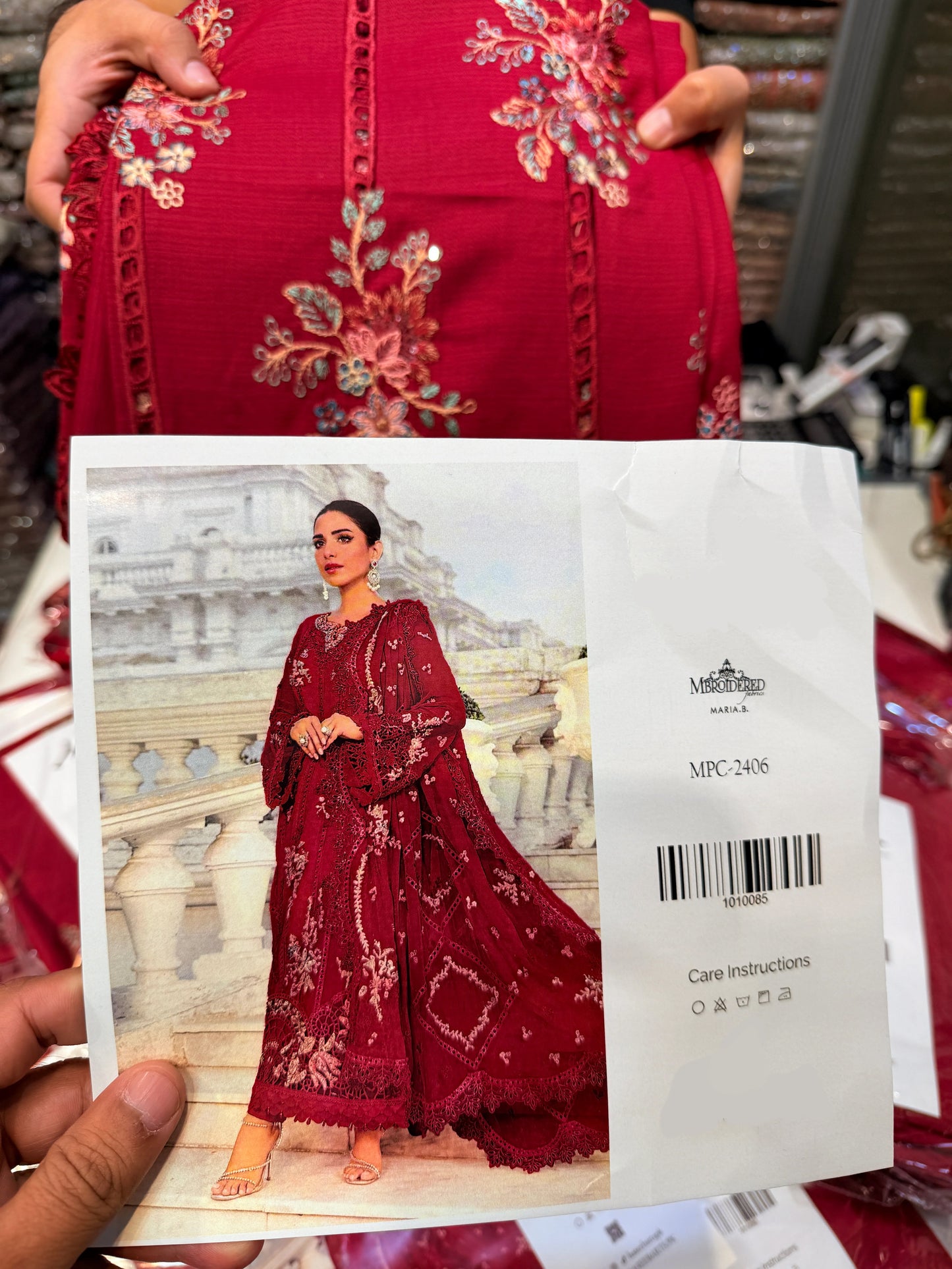 EMBROIDED DHANAK 3 Pc