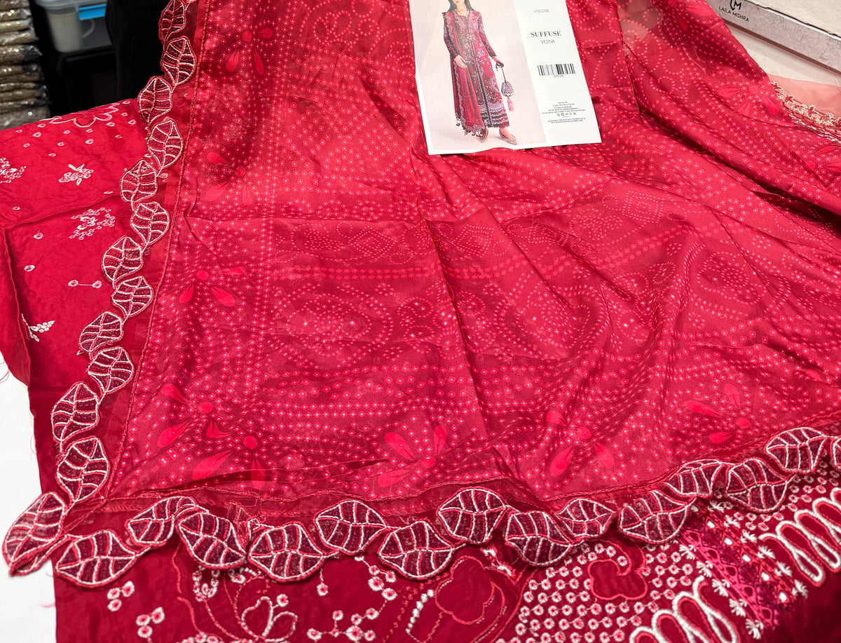 SUFFUSE VESNA VISCOSE UNSTICHED 3PC