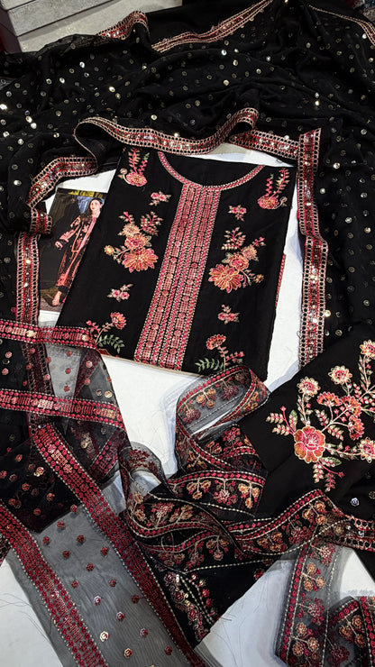 ANEELAS LAWN AVL-01  3 Piece Embroidered