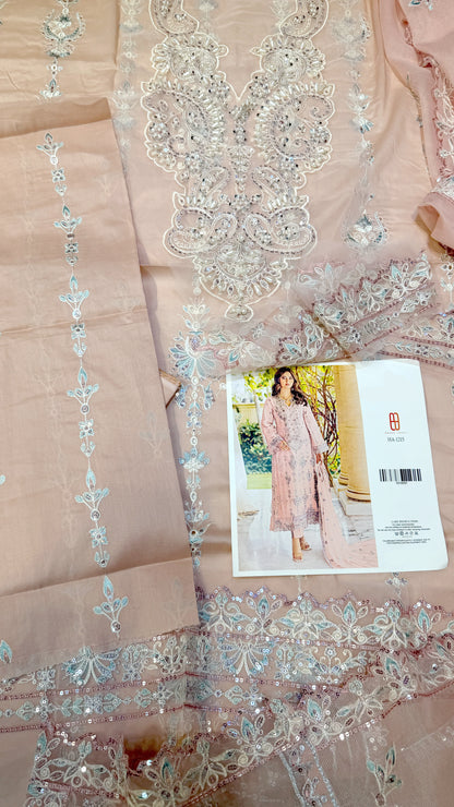 EMAN ADEEL 1215 LAWN Embroidered  WITH HAND EMBELLISHMENT