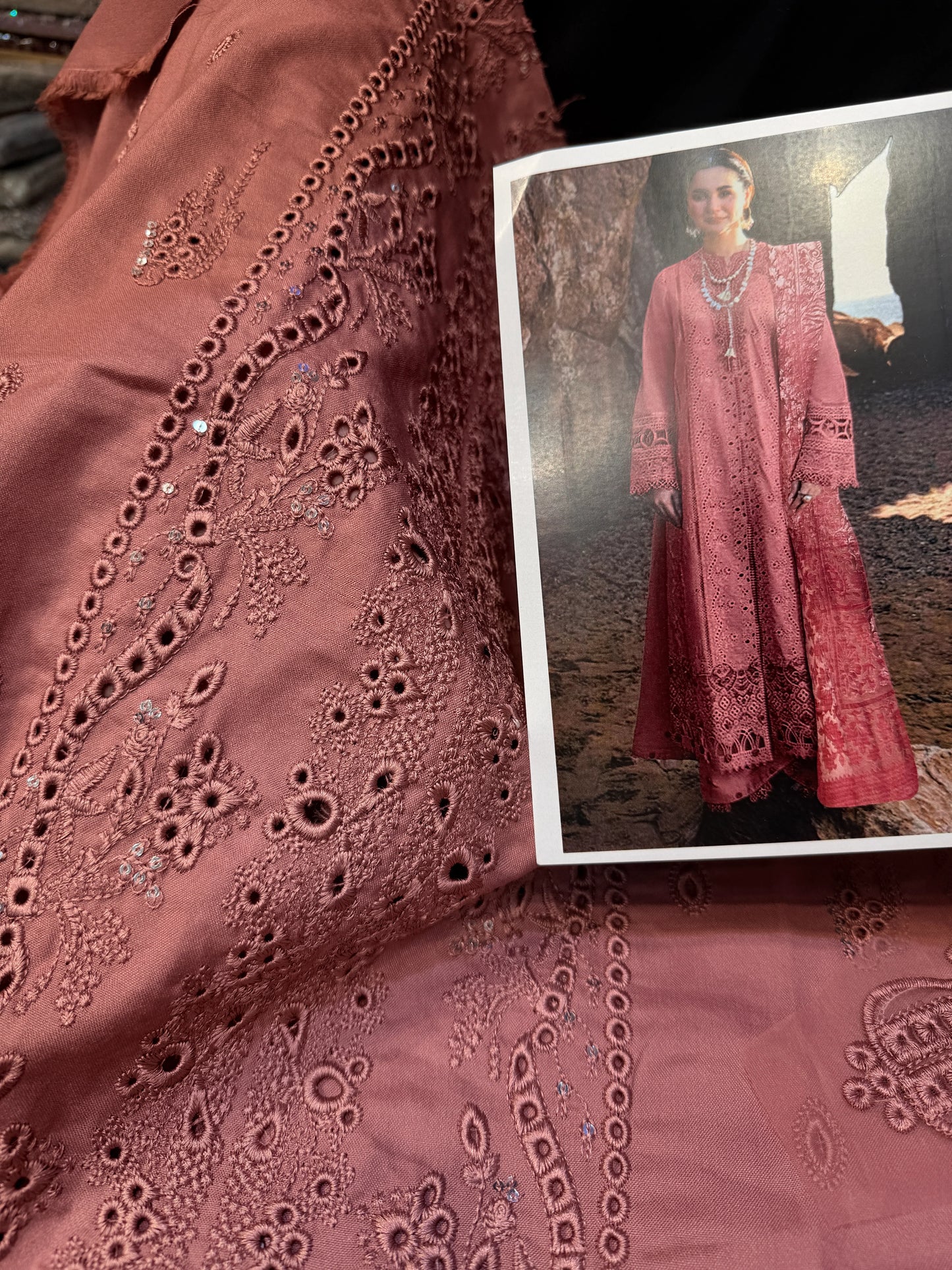 QALAMKAR FP05D DHANAK PALACHI SHAWL