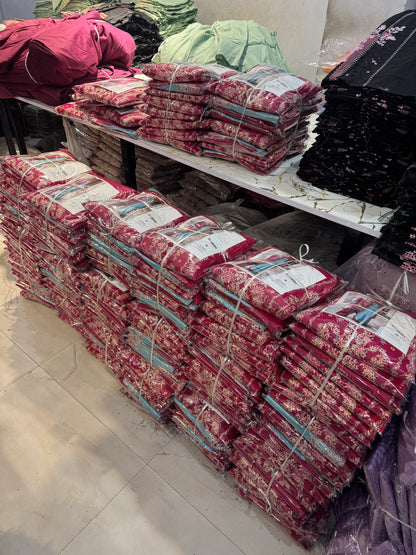 HUSSAIN REHAR LAWN RIVIERA  3 Piece Embroidered