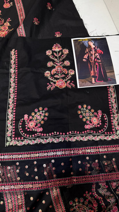 ANEELAS LAWN AVL-01  3 Piece Embroidered