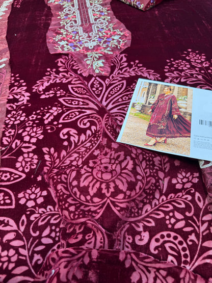 VELVET PALACHI 3PC MBP  Maroon