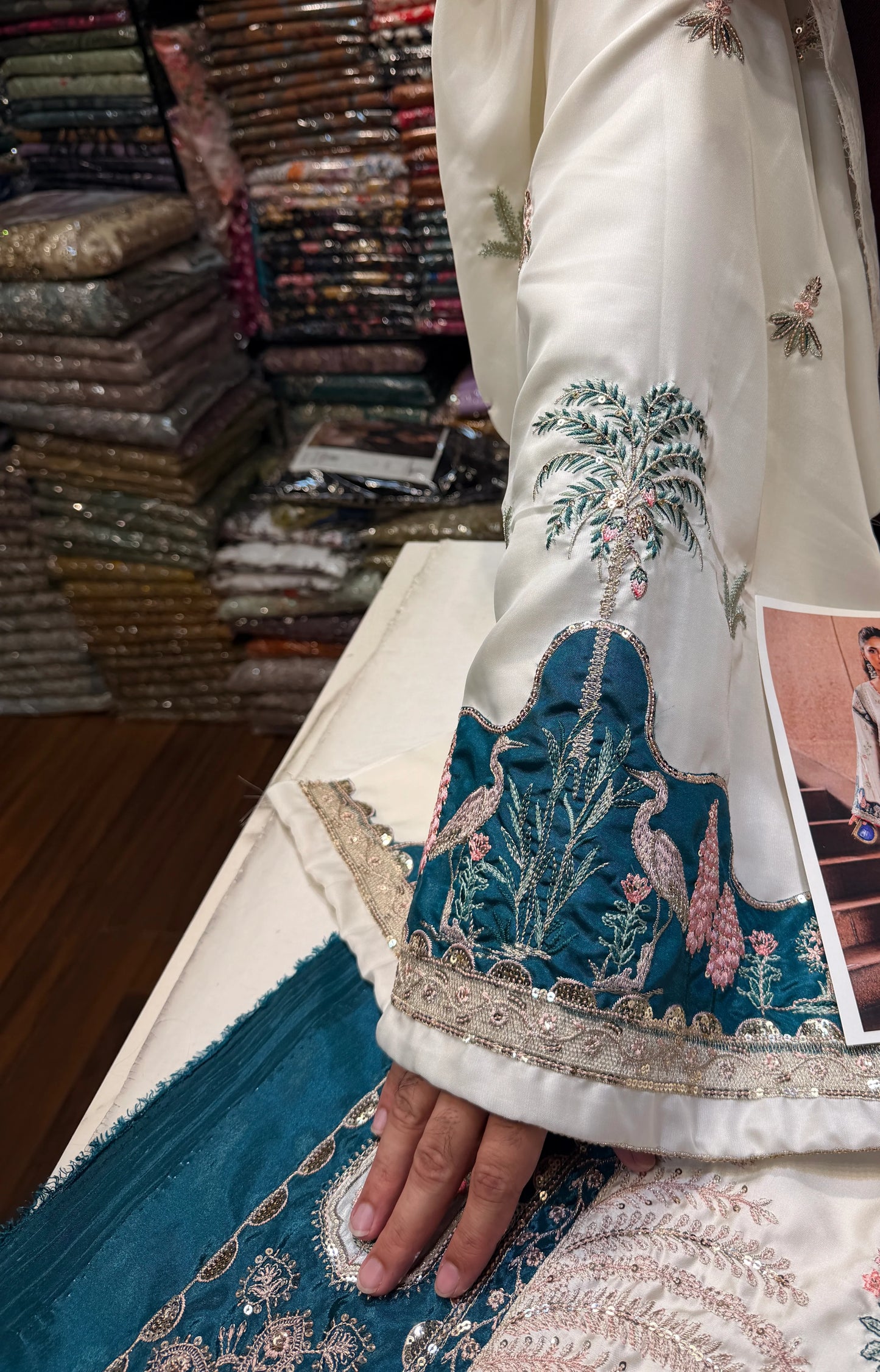 ETHNC SILK E-1046 KAFTAN 2PC
