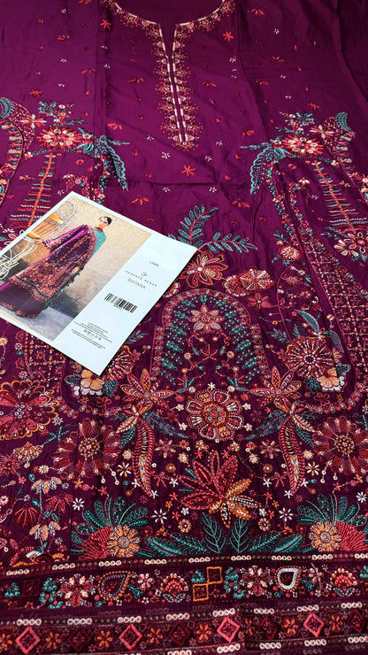 HUSSAIN REHAR SULTANA Lawn 3 PC Embroidered