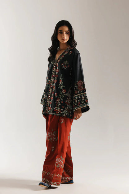 ETHNC BLACK & RED 2PC UNSTITCH