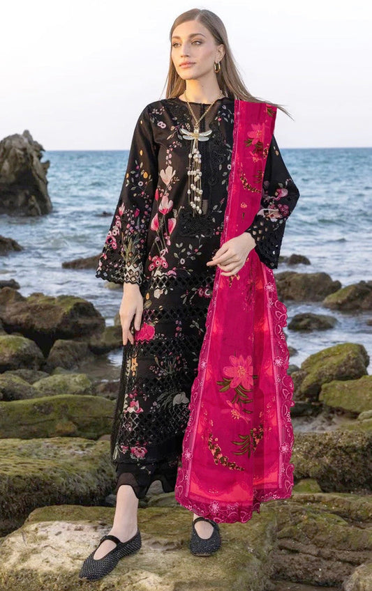 CRIMSON LAWN PRINTED D4