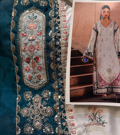 ETHNC SILK E-1046 KAFTAN 2PC