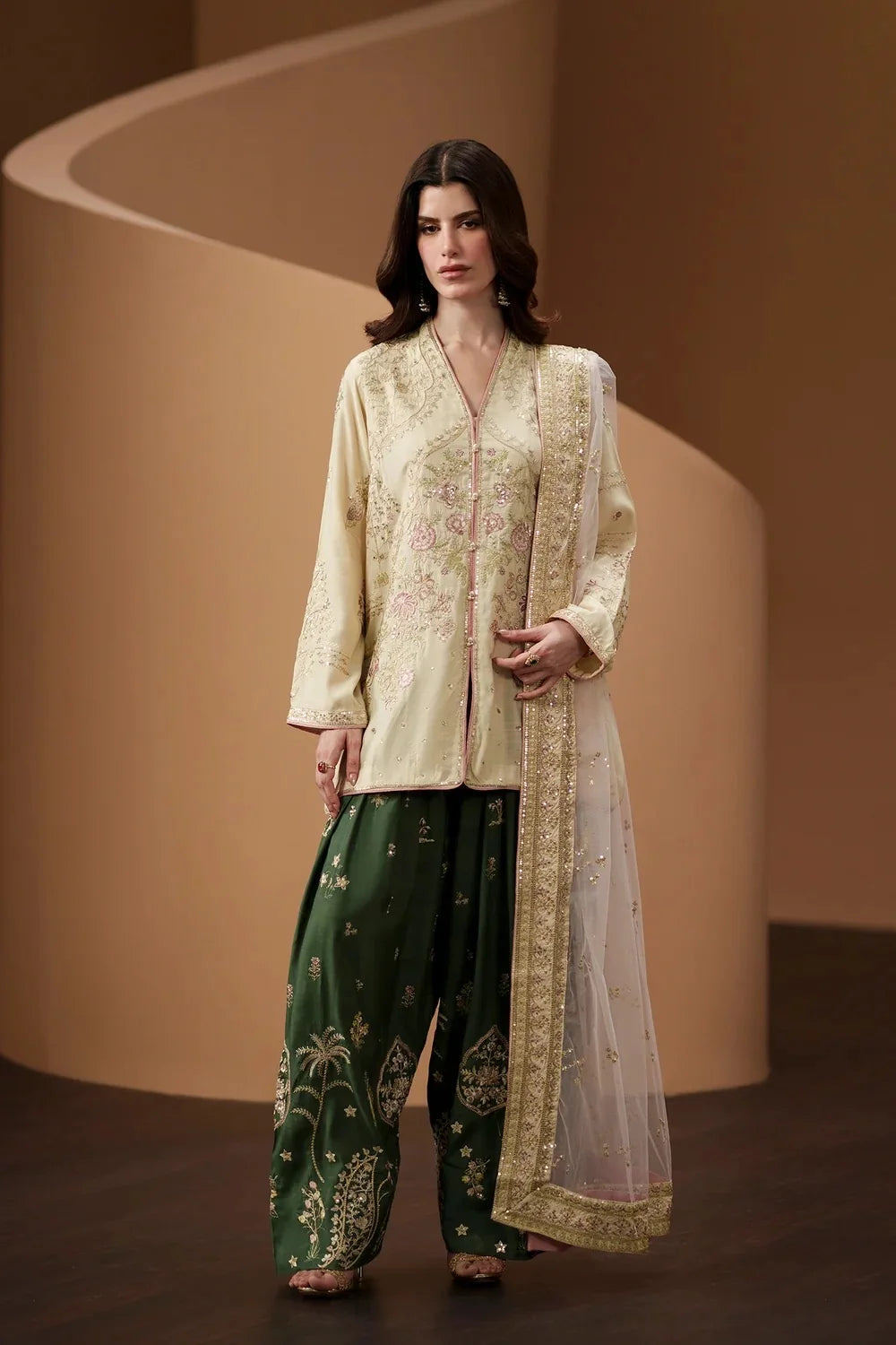 ETHNC KURTA SET VISCOSE E-1134 3PC