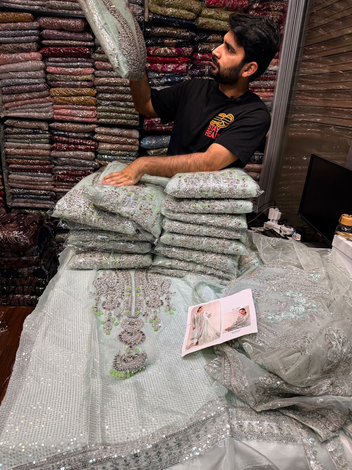 MARIA.B SHISHA SILK BDS 5003