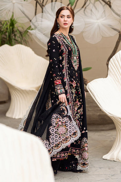 QALAMQAR LAWN FK-15 HANNAH BLACK