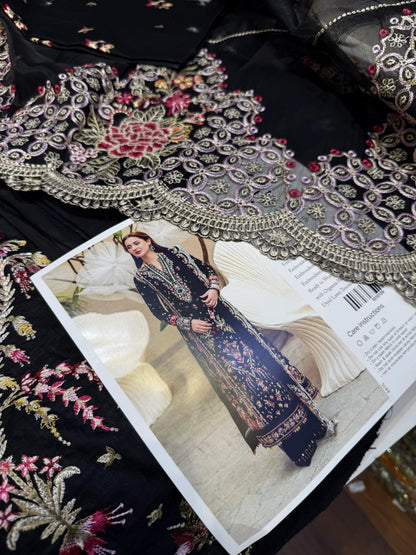 QALAMQAR LAWN FK-15 HANNAH BLACK