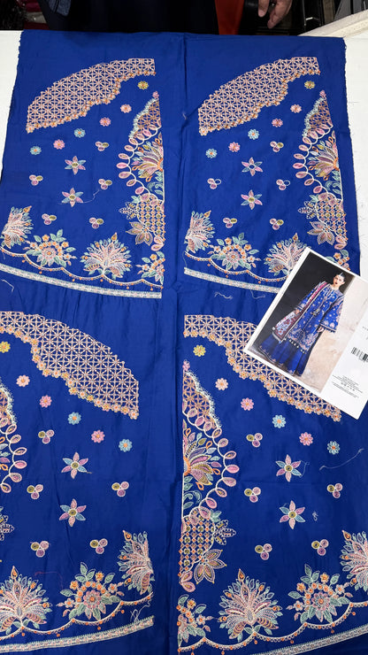 HUSSAIN REHAR ZARQA LAWN 3 Pc Embroidered