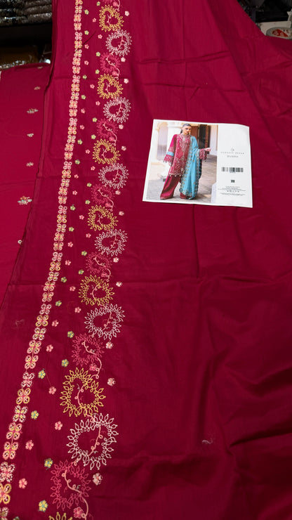 HUSSAIN REHAR LAWN RIVIERA  3 Piece Embroidered