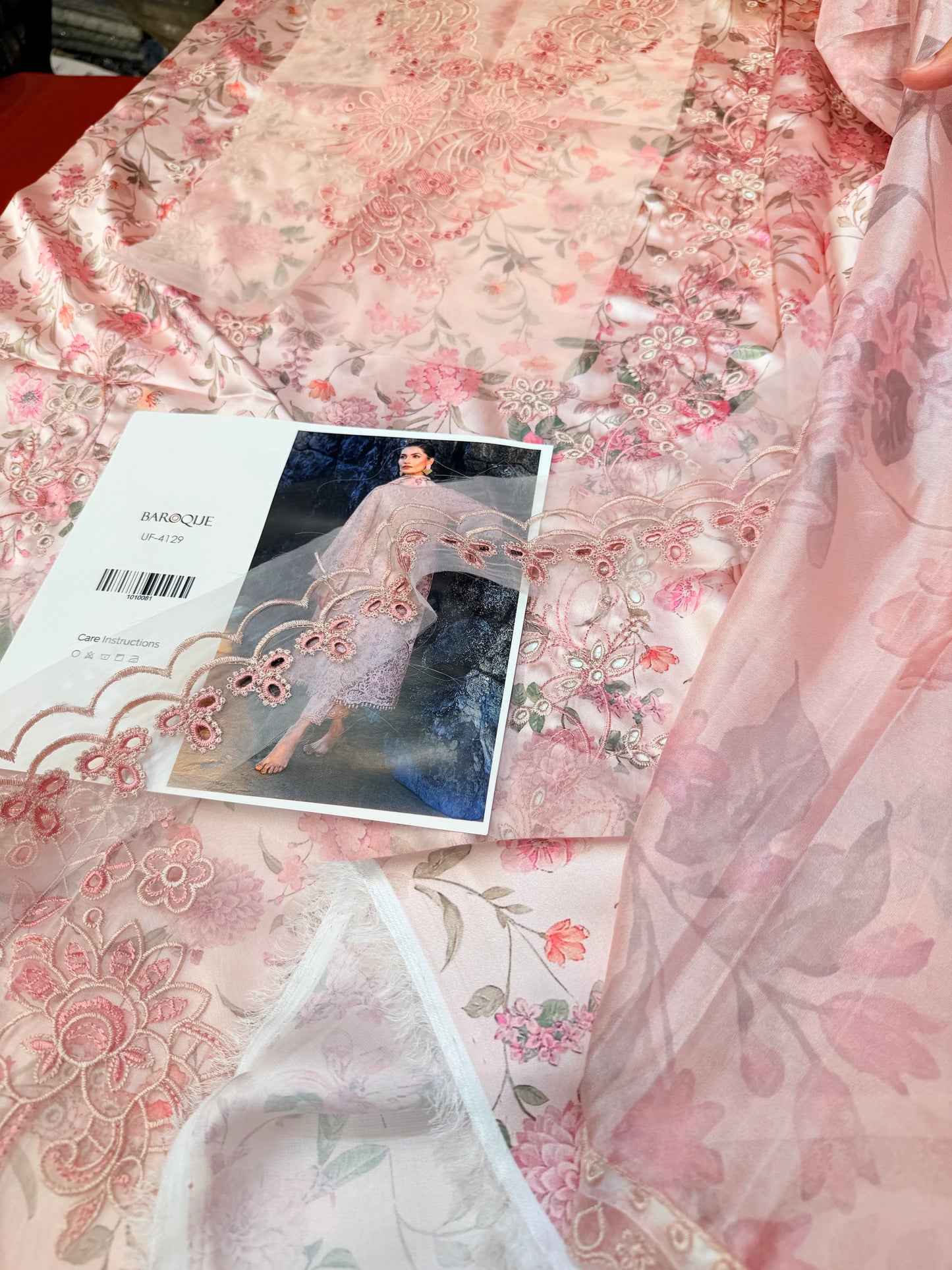BAROQUE SILK PRINT 4129 PINK