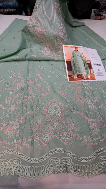 QALAMAKAR LAWN SB02  3 pc Embroidered