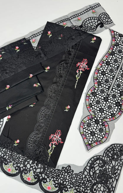 ANEELAS BLACK LAWN 2PC