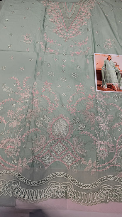 QALAMAKAR LAWN SB02  3 pc Embroidered