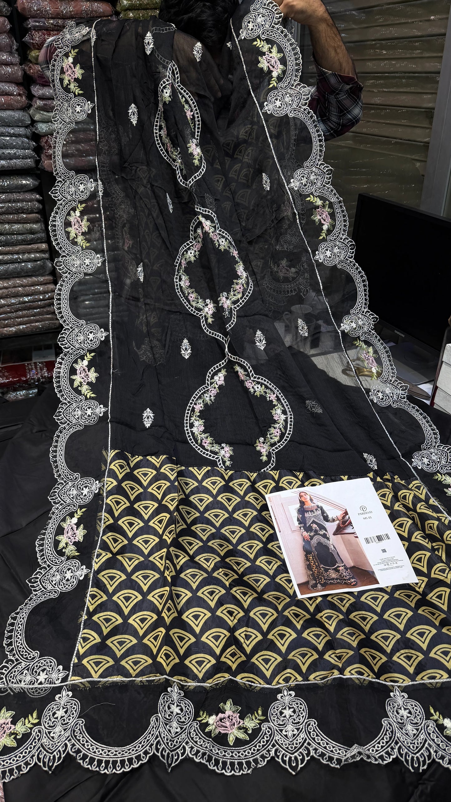 PARISHAY LAWN MS-01 3 Piece Embroidered