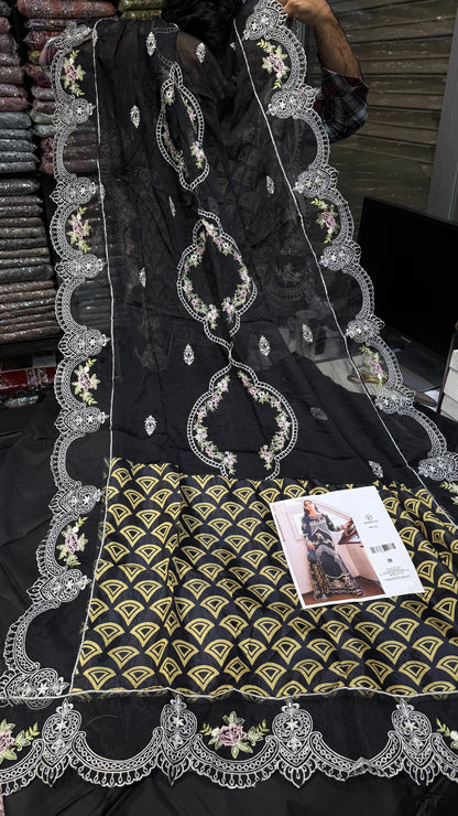 PARISHAY LAWN MS-01 3 Piece Embroidered