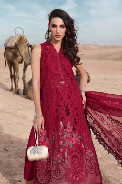 MARIA B MB D-2504 MAROON BANADORA LAWN