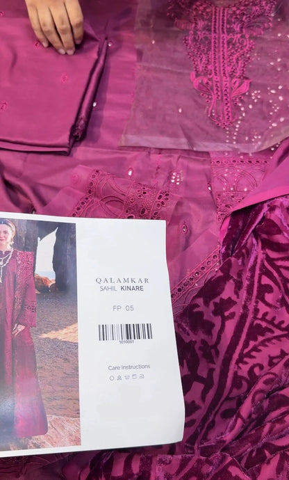 QALAMKAR FP05D DHANAK PALACHI SHAWL