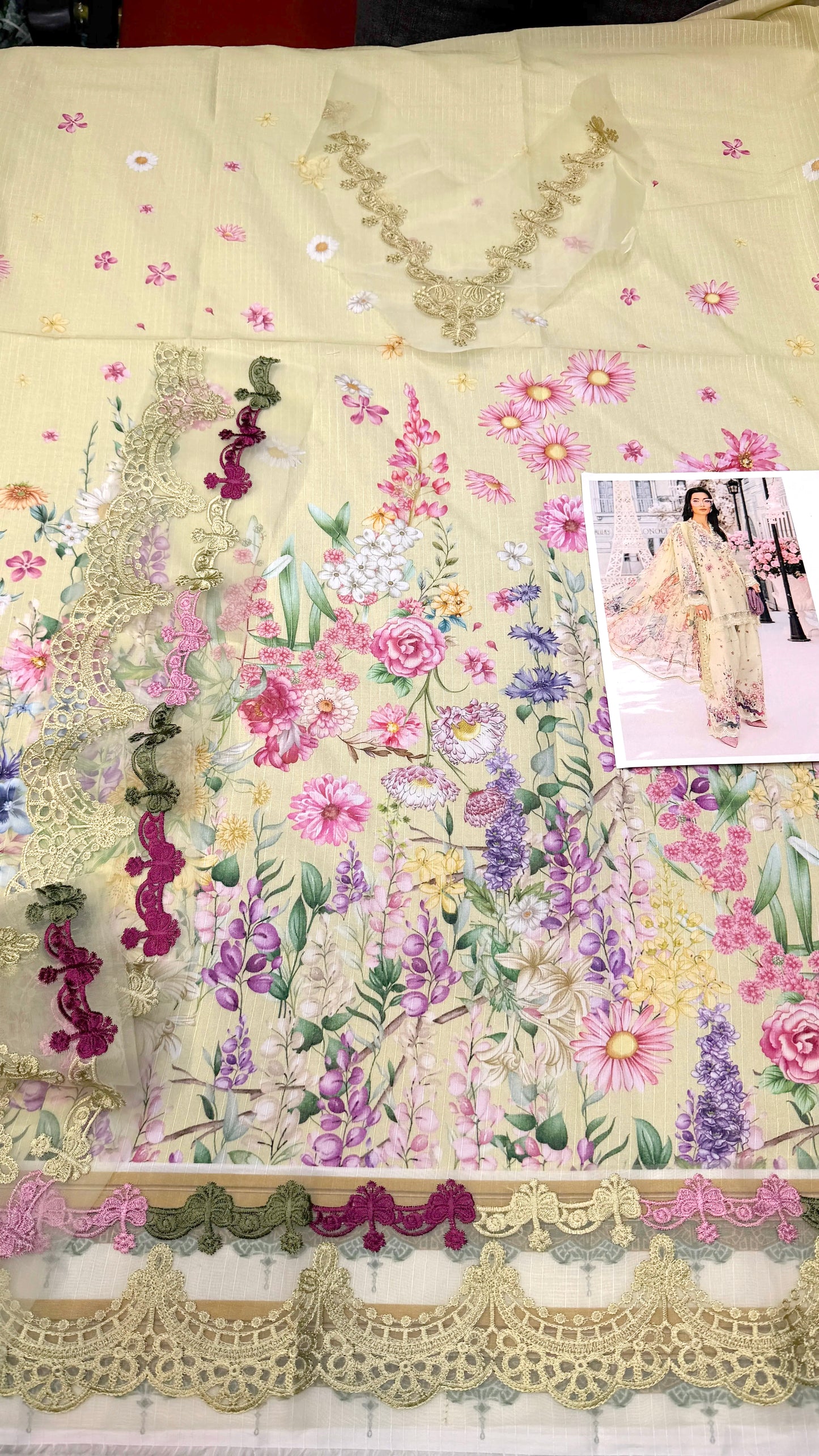 MARIA.B LAWN 2603 PISTACHIO