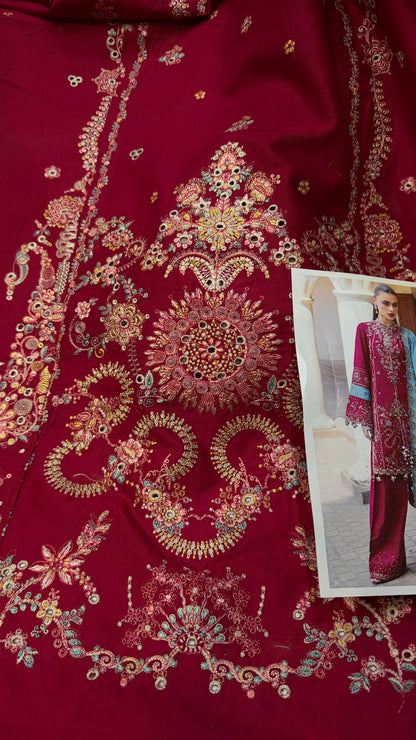 HUSSAIN REHAR LAWN RIVIERA  3 Piece Embroidered