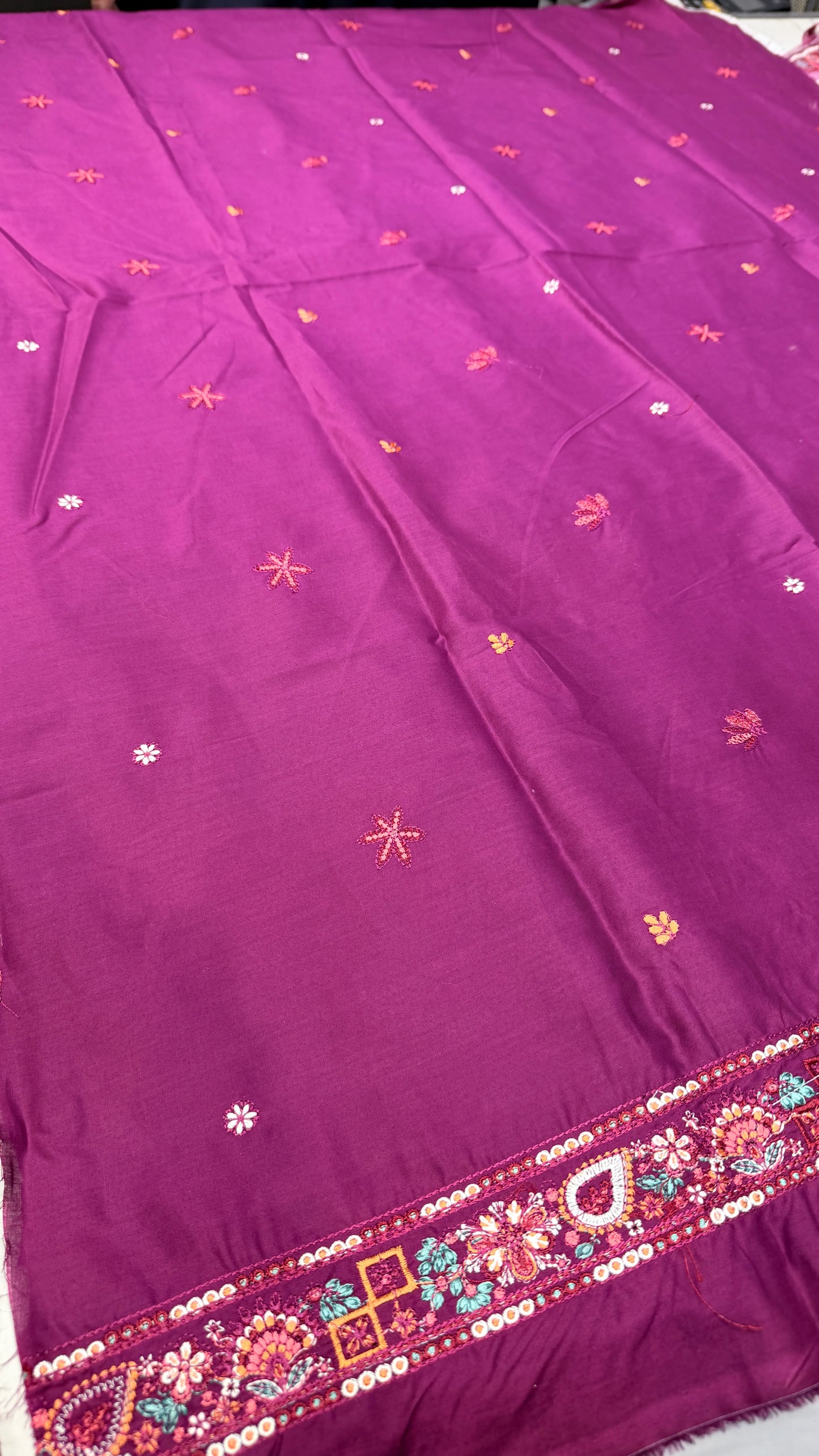 HUSSAIN REHAR SULTANA Lawn 3 PC Embroidered