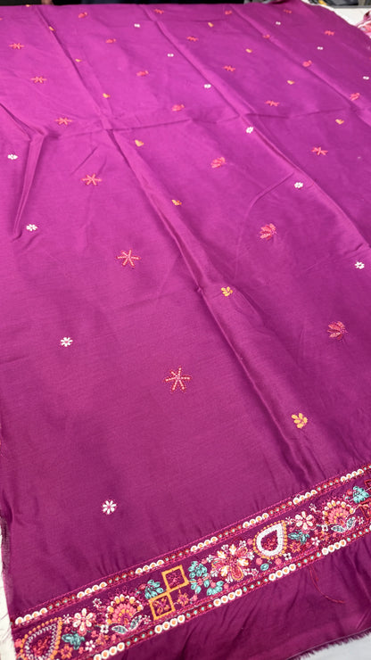 HUSSAIN REHAR SULTANA Lawn 3 PC Embroidered