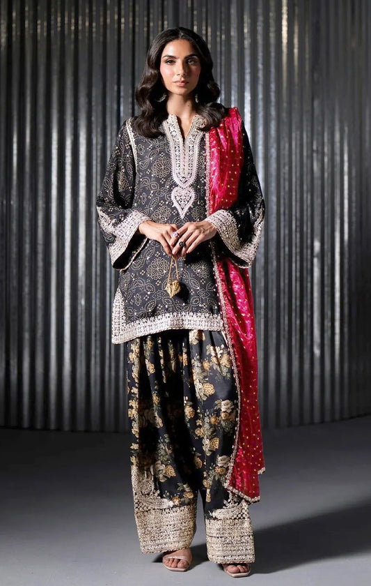 ETHNC SILK E-1101 3PC UNSTICHED